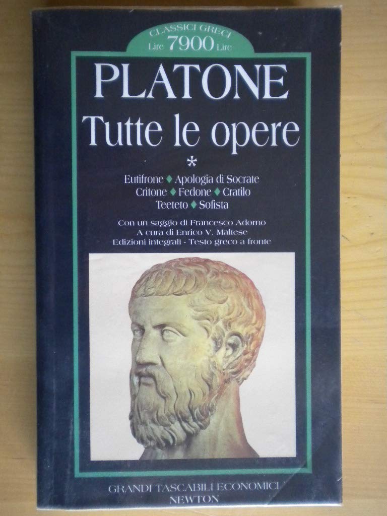 Le opere. Testo greco a fronte. Eutifrone-Apologia di Socrate-Critone-Fedone-Cratilo-Teeteto-Sofista (Vol. 1) (Grandi tascabili economici) Philosophy