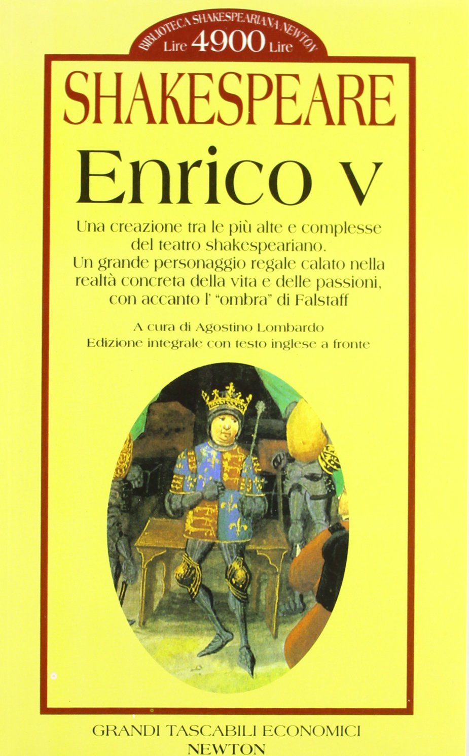 Enrico V. Testo originale a fronte book