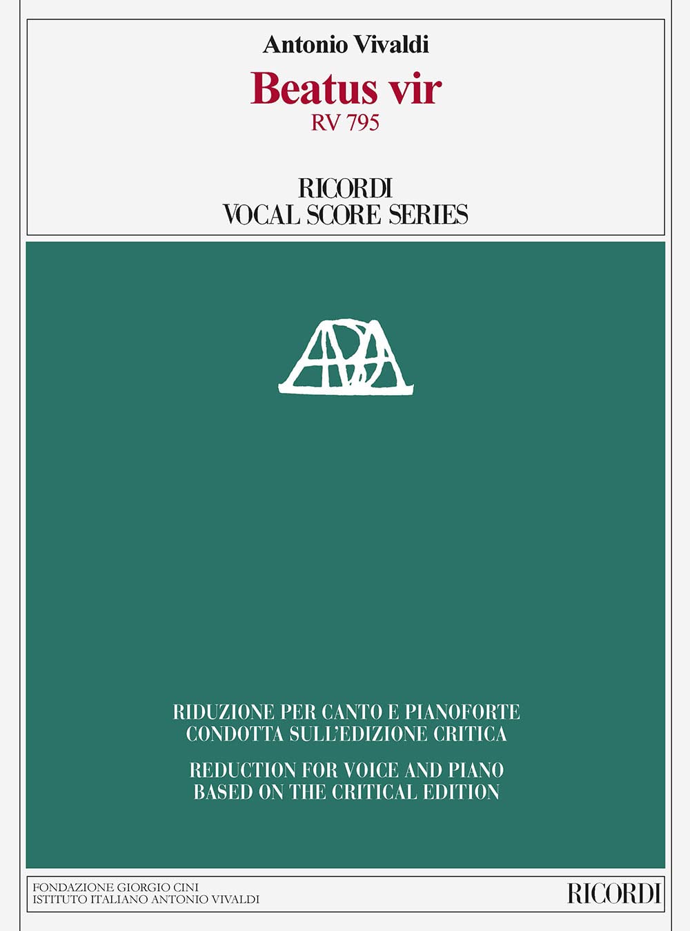 Beatus Vir Rv 795: Ed. Critica M. Talbot - Riduzione Per Canto e Pianoforte Di A. Frige book