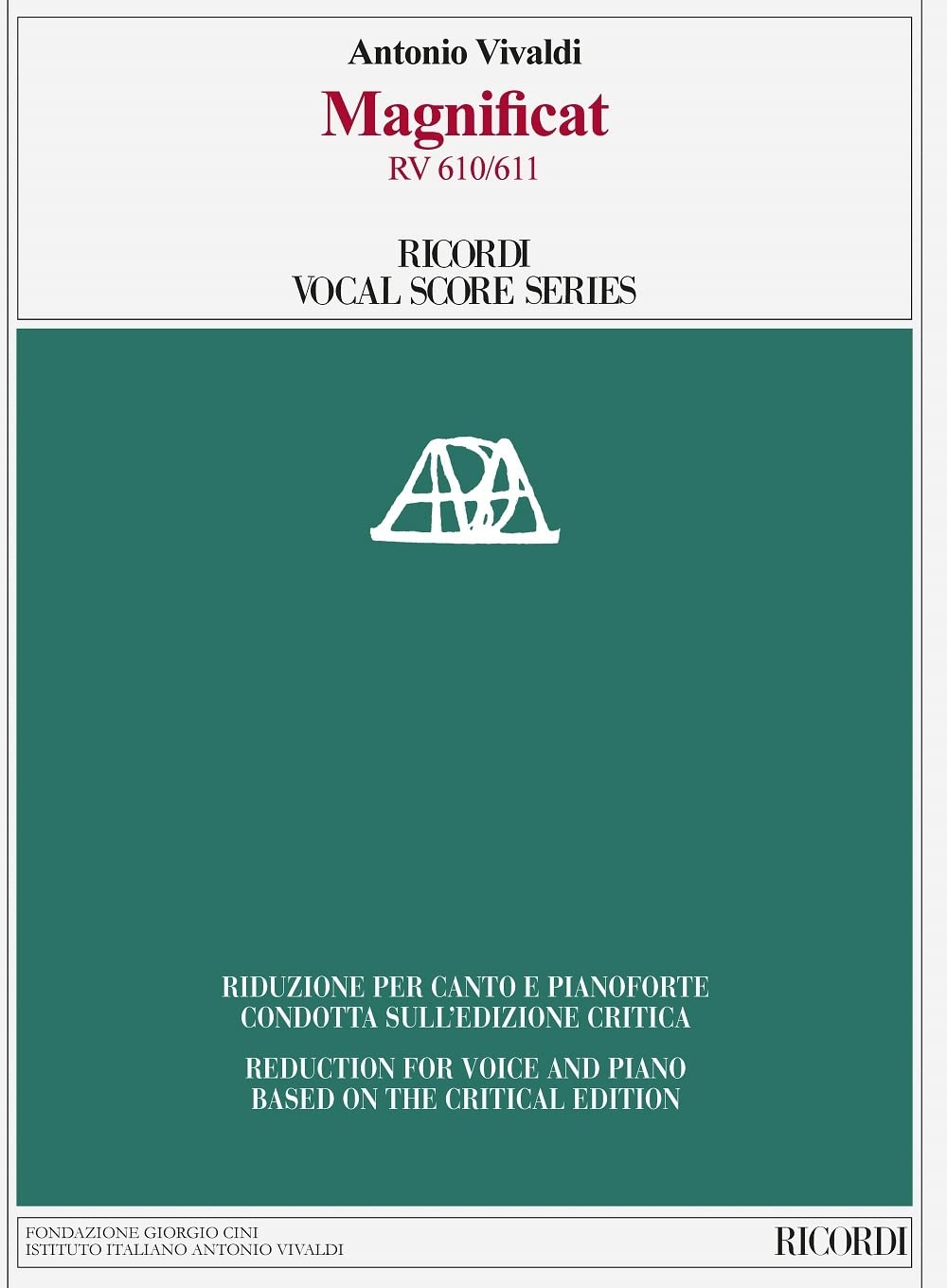 Magnificat Rv 610/611: Ed. Critica M. Talbot - Riduzione Per Canto e Pianoforte Di A. Frige book