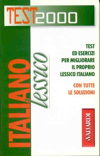 Italiano. Lessico book