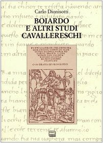 Boiardo e altri studi cavallereschi Contemporary literature