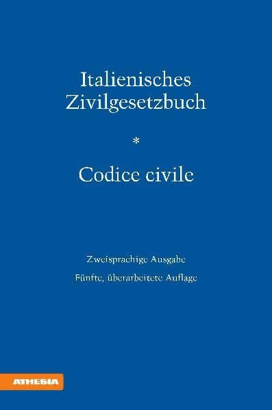 Italienische Zivilgesetzbuch-Codice di procedura civile book