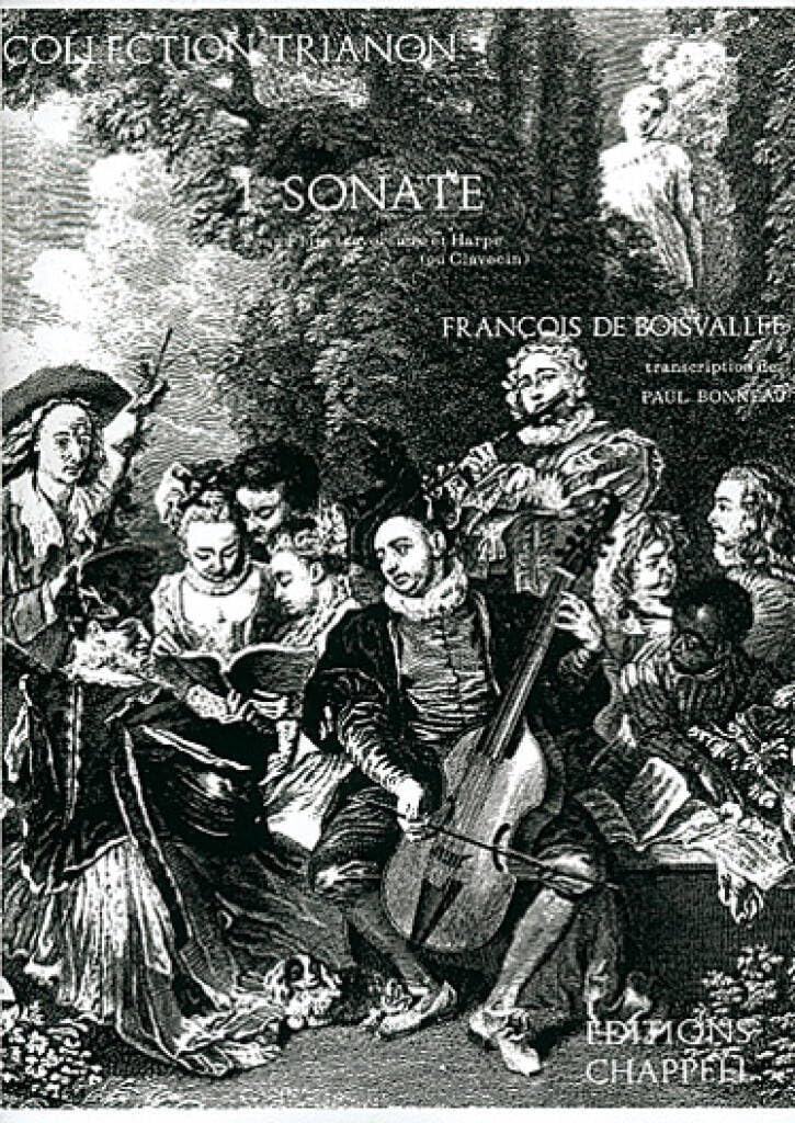 Sonate 1. Pour flûte traversière et harpe ou clavecin. Partitura Sheet Music