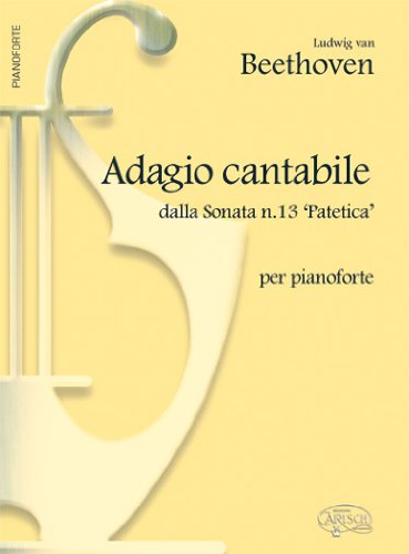 CARISCH BEETHOVEN L.V. - ADAGIO CANTABILE SONATA N.13 - PIANO Klassische Noten Klavier Sheet Music