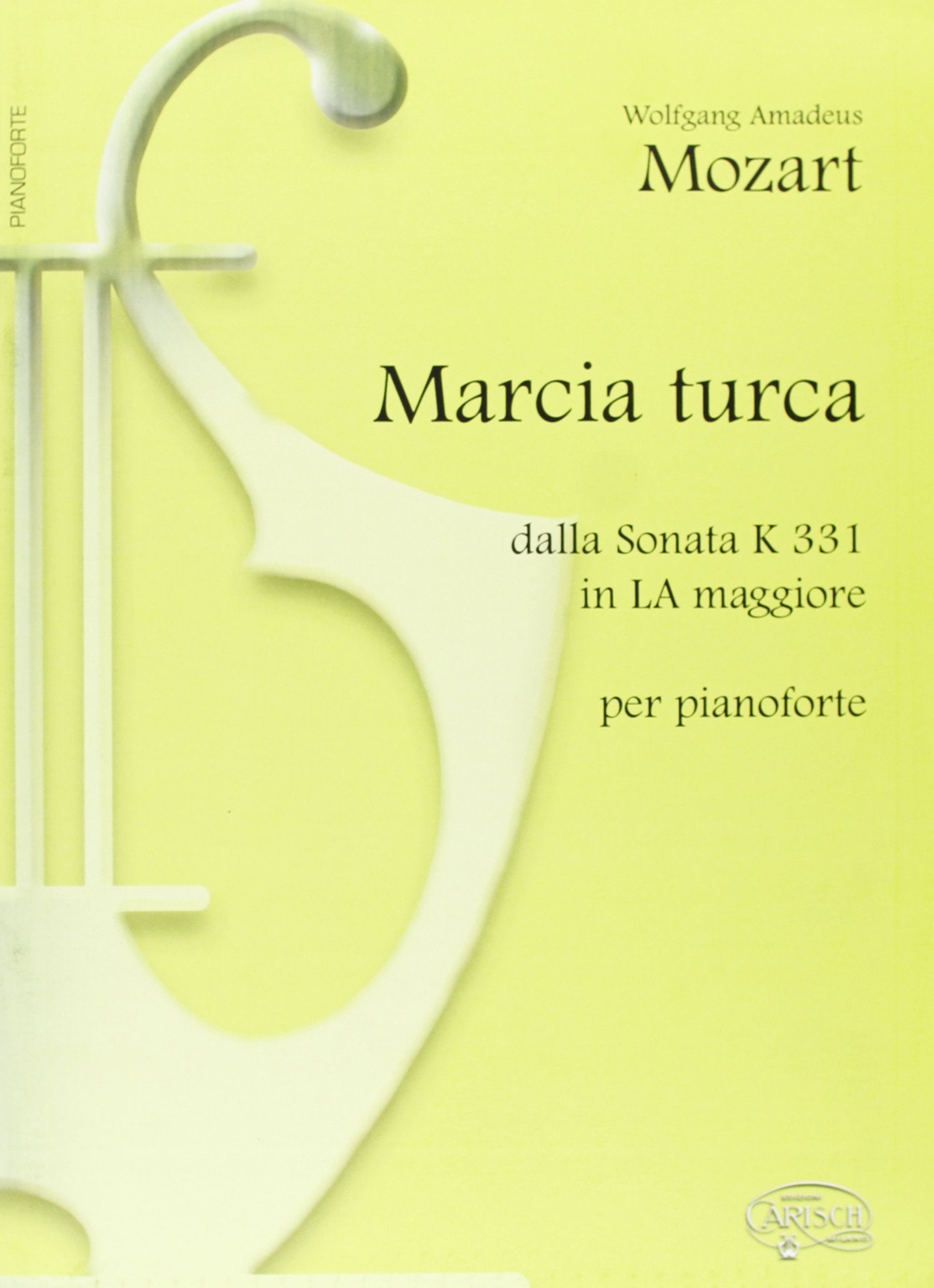 Mozart Wolfgang Amadeus, Marcia turca dalla sonata K 331 in la maggiore (spartiti musicali) Sheet Music