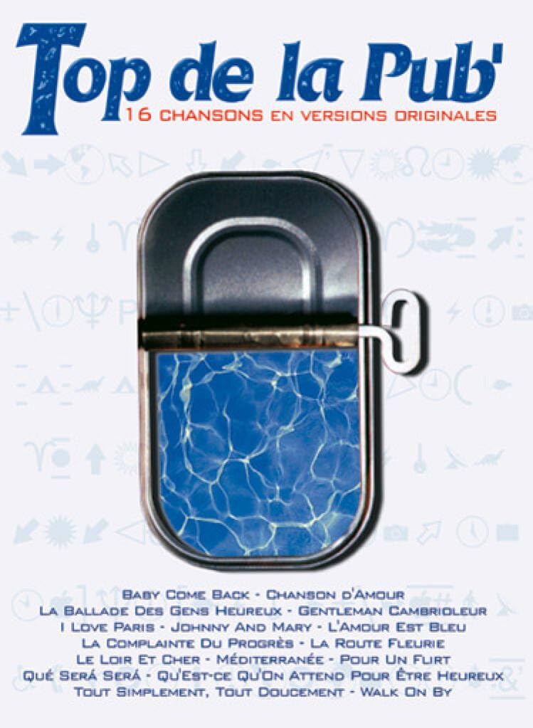Top De La Pub 16 Chansons En Versions Originales Piano Voice Guitar Bk book