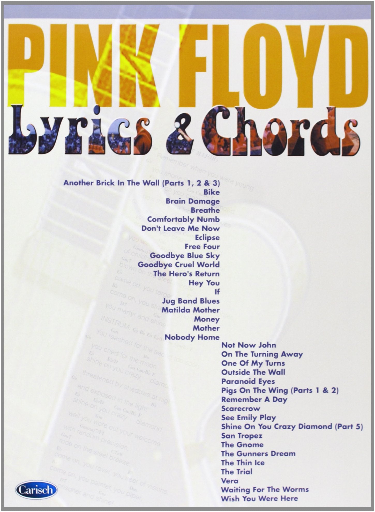 Pink Floyd, 39 Lyrics and chords (spartiti musicali) Sheet Music