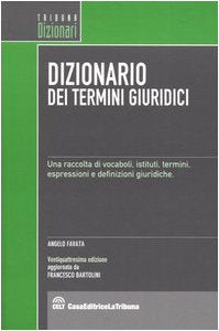 Il dizionario dei termini giuridici book