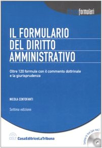 Il formulario del diritto amministrativo. Con CD-ROM book