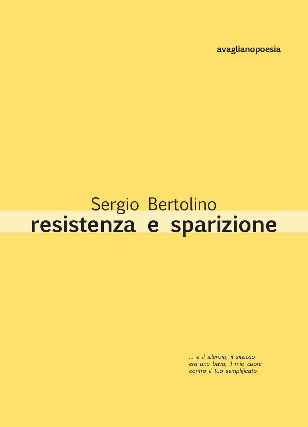 Resistenza e sparizione Poetry