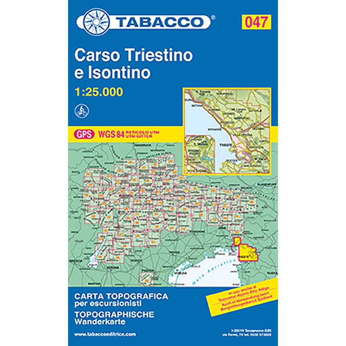 Tabacco Wandern 1 : 25 000 Carso Triestino e Isontino Leisure, Home & Garden