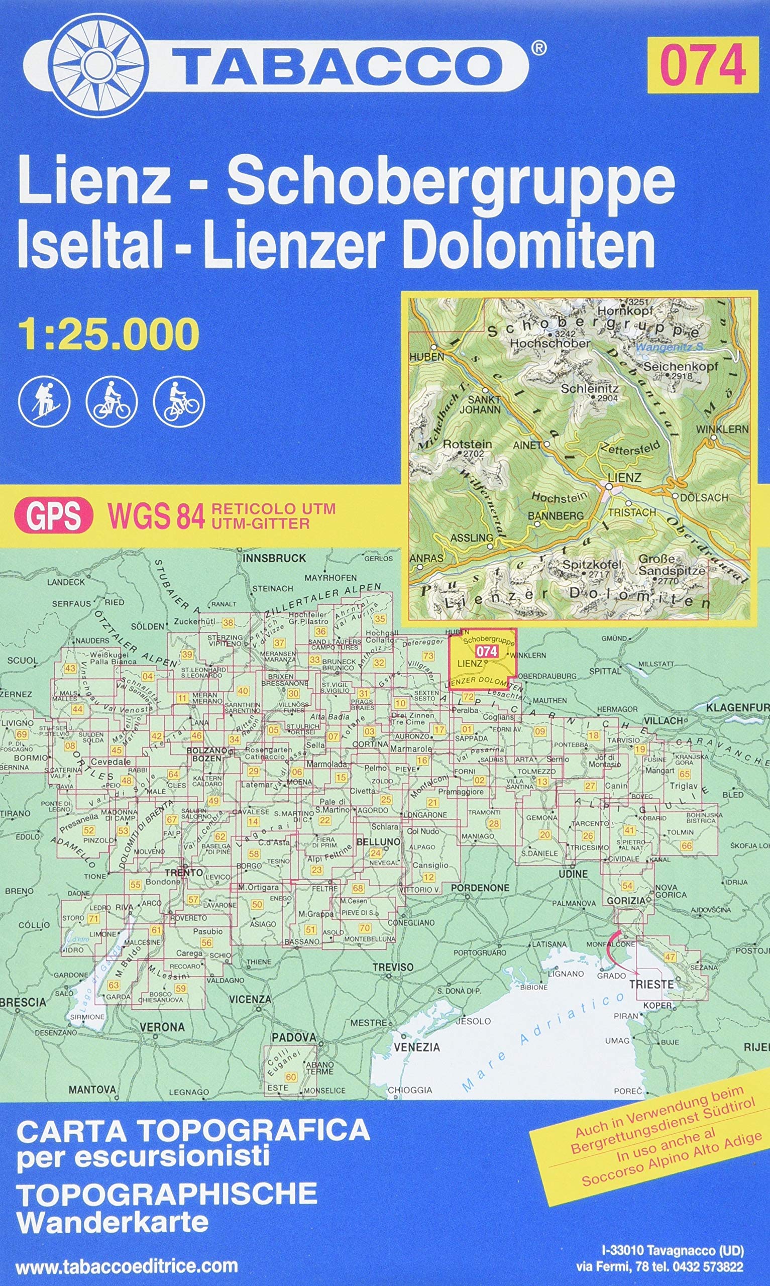 Wanderkarte 74 Lienz-Schobergruppe-Iseltal-Lienzer Dolomiten 1:25 000 Leisure, Home & Garden