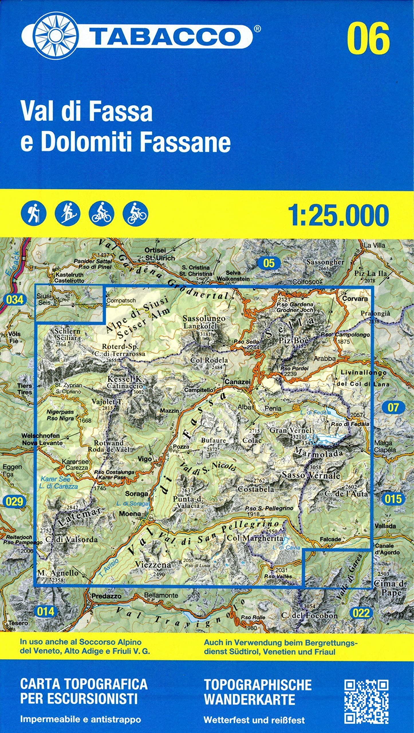 06 Val di Fassa e Dolomiti Fassane: 1:25000 (Carte topografiche per escursionisti, Band 6) Leisure, Home & Garden