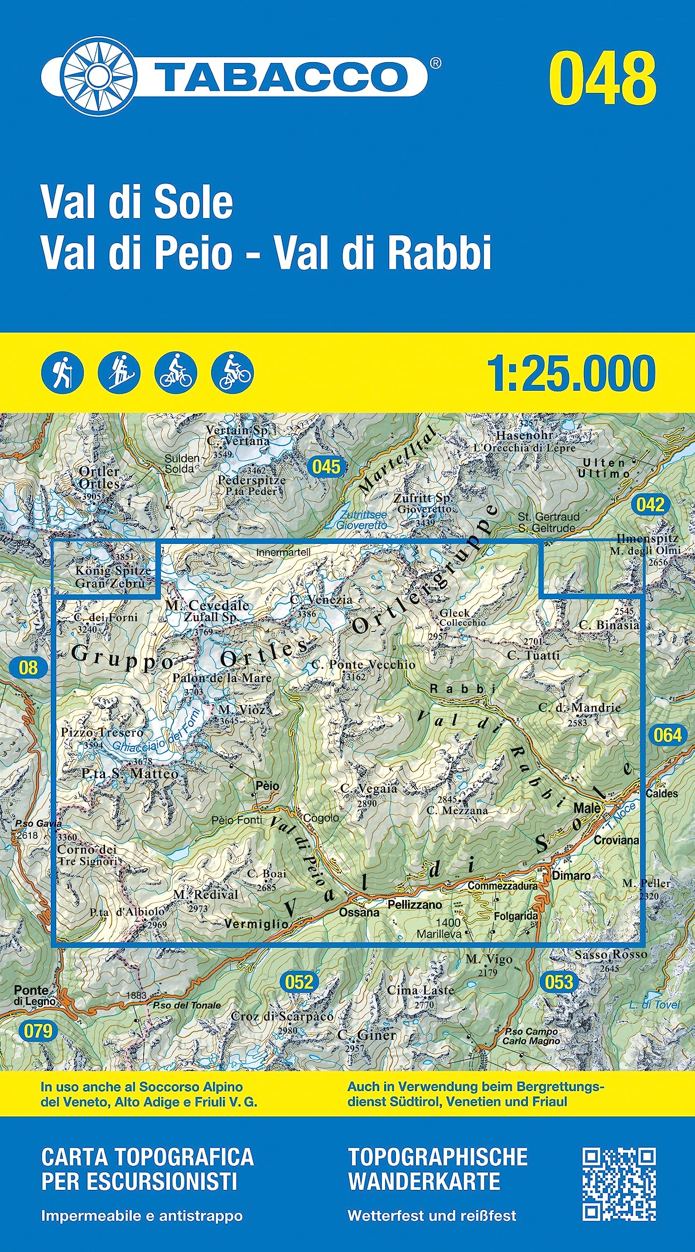 48 Val di Peio - Val die Rabbi - Val di Sole: 1:25000 (Carte topografiche per escursionisti, Band 48) Leisure, Home & Garden