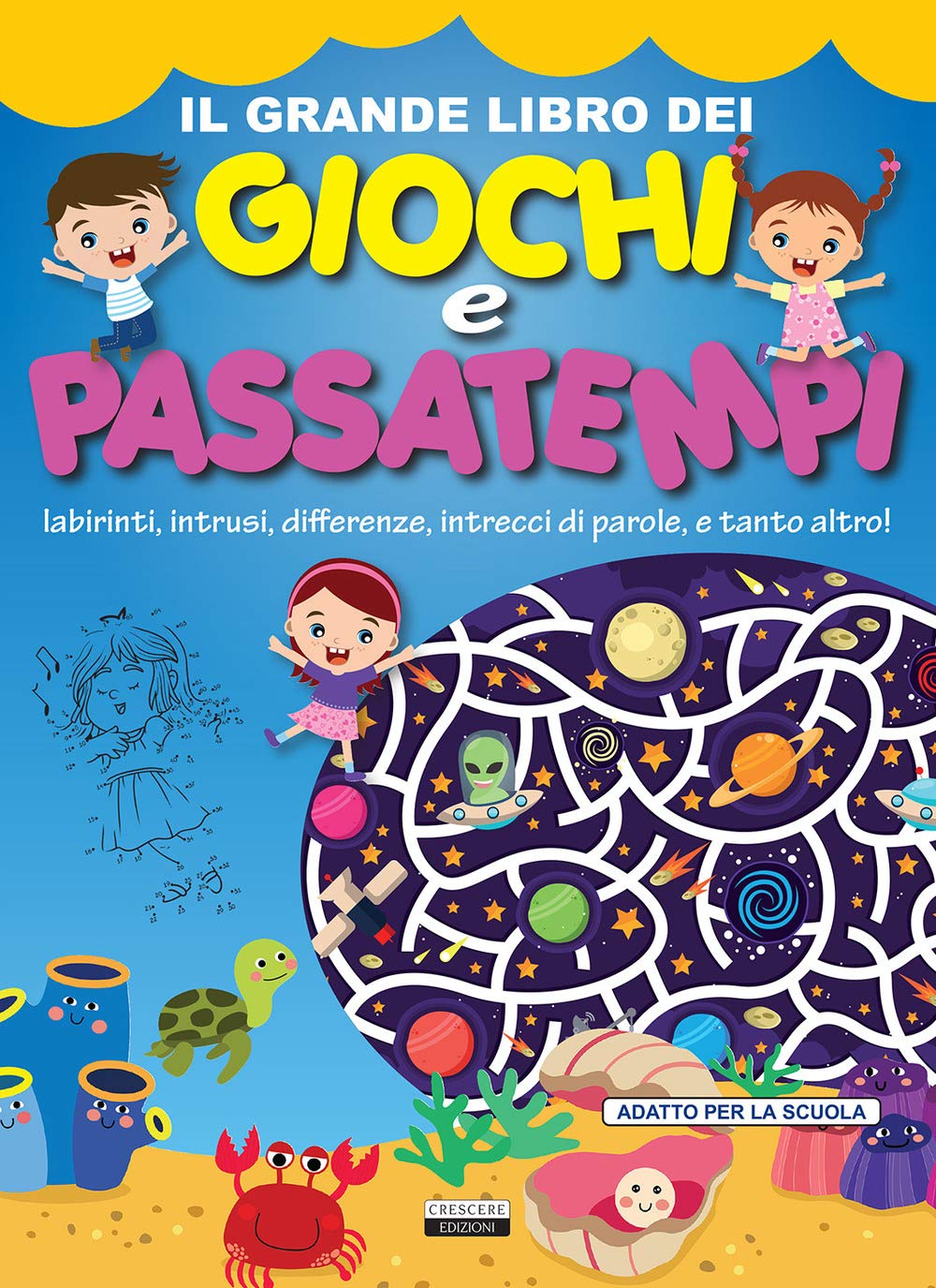 Il grande libro dei giochi e passatempi. Labirinti, intrusi, differenze, intrecci di parole e tanto altro! (Varia ragazzi) Tiptoi & Games