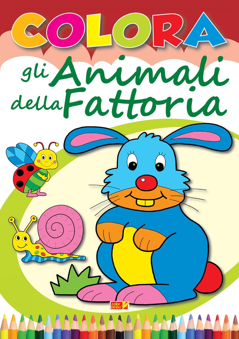 Colora gli animali della fattoria book
