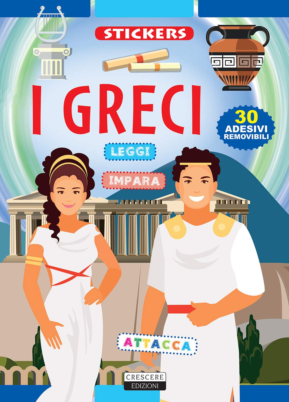 I Greci. Con 30 adesivi removibili. Ediz. illustrata book