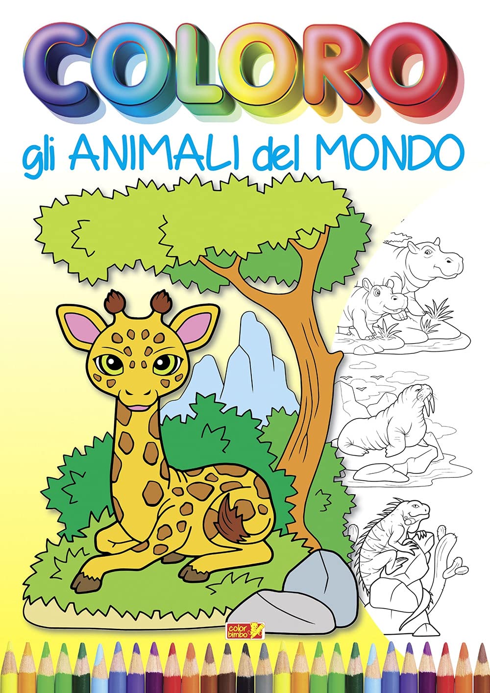 Coloro gli animali del mondo book