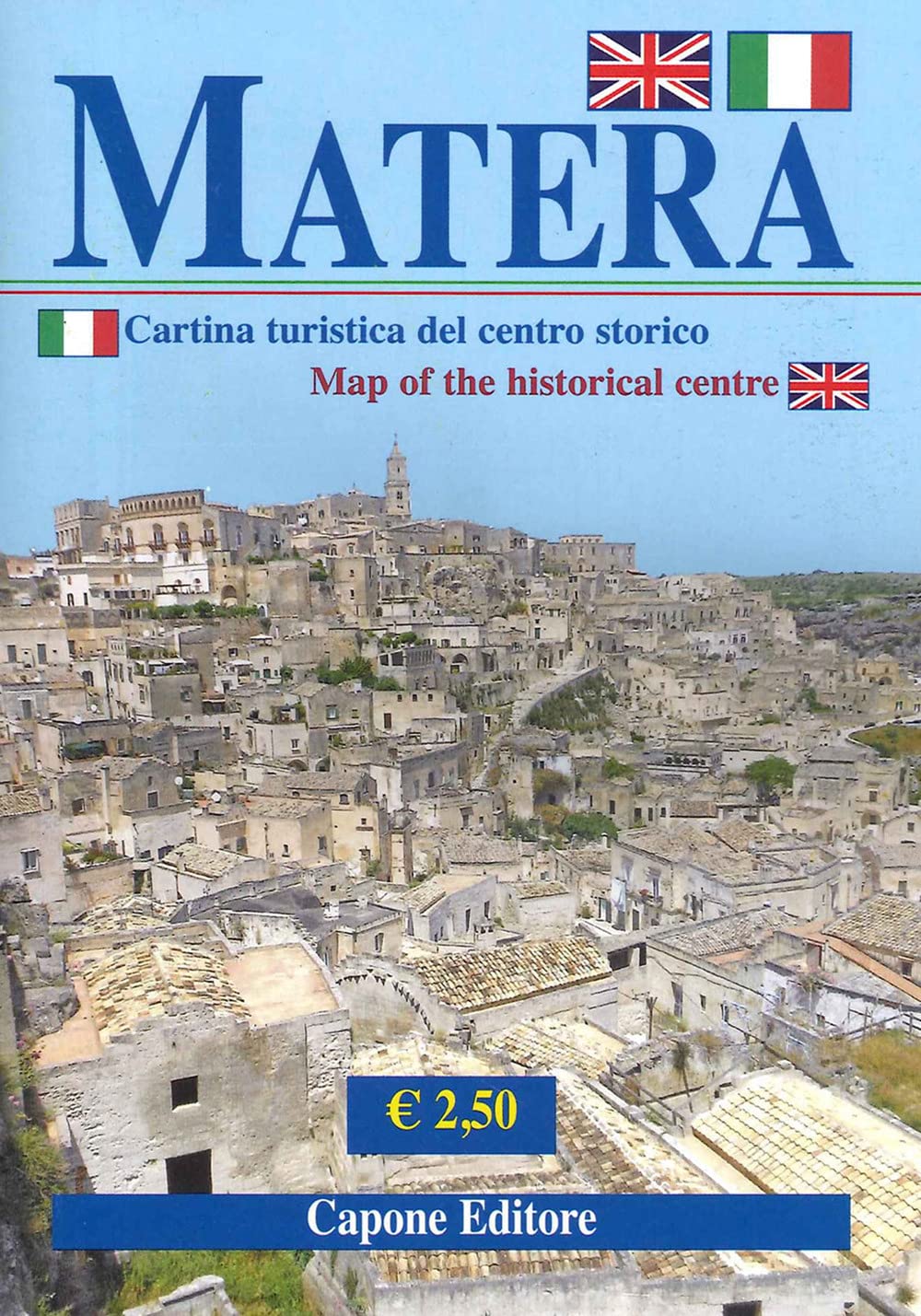 Matera. Cartina turistica del centro storico-Map of the historical centre. Ediz. bilingue book