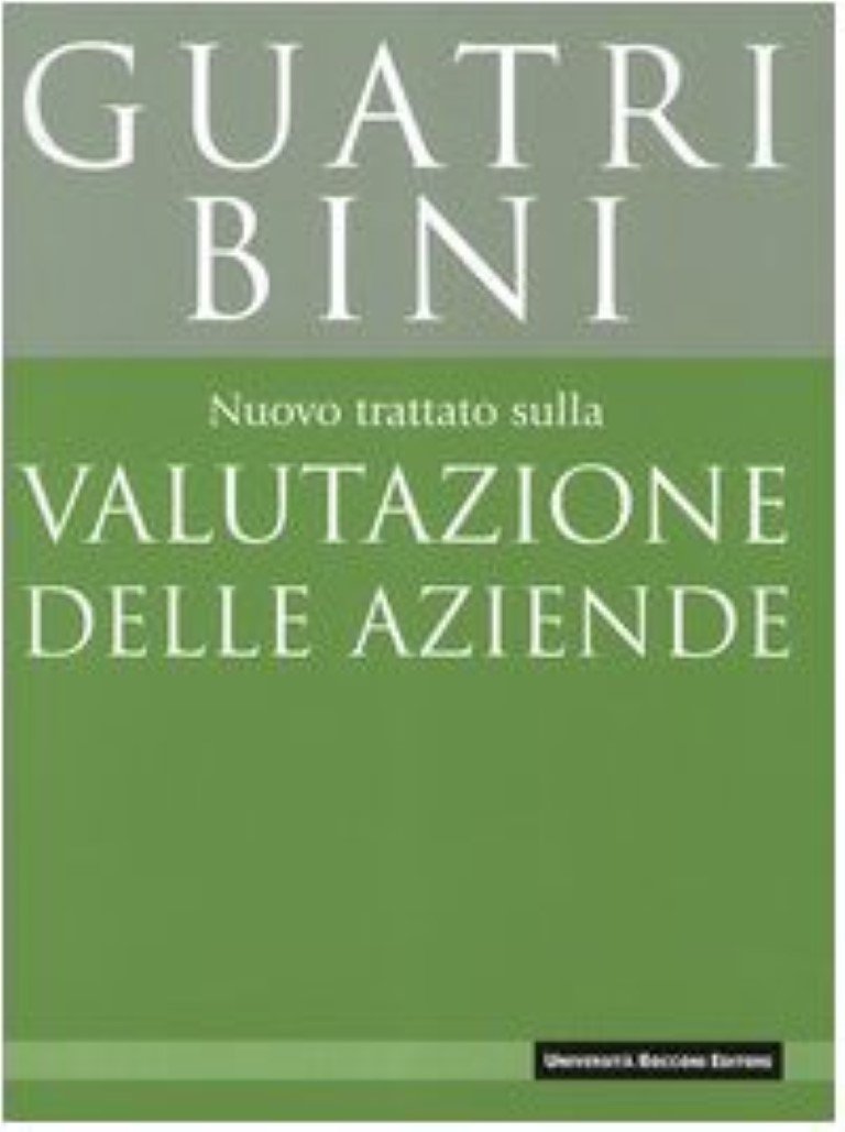 Nuovo trattato sulla valutazione delle aziende book