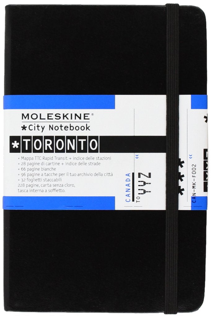 Moleskine City Notebook TORONTO Couverture rigide noire 9 x 14 cm book