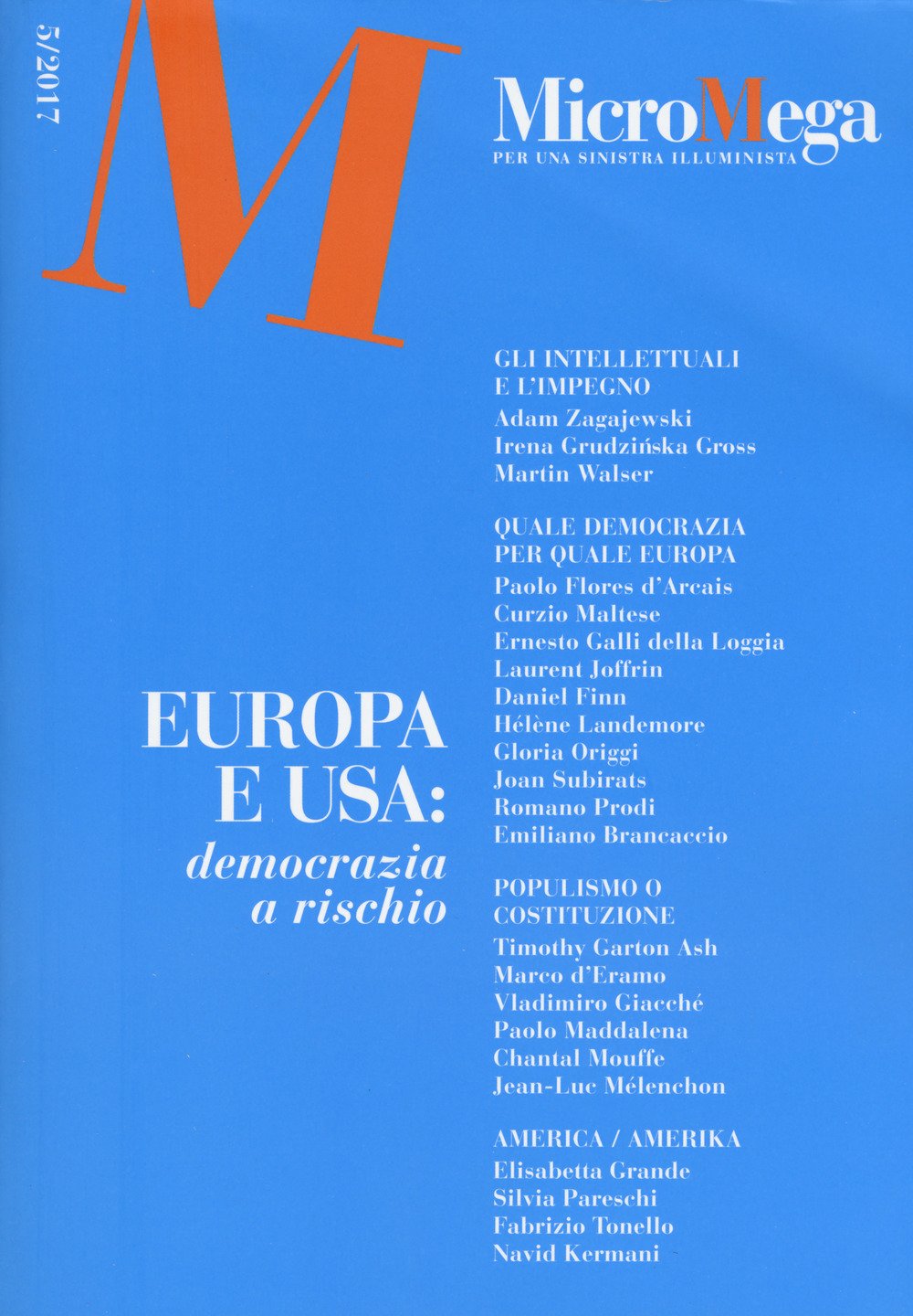 Product Image: Micromega. Europa e USA: democrazia a rischio (2017) (Vol. 5)