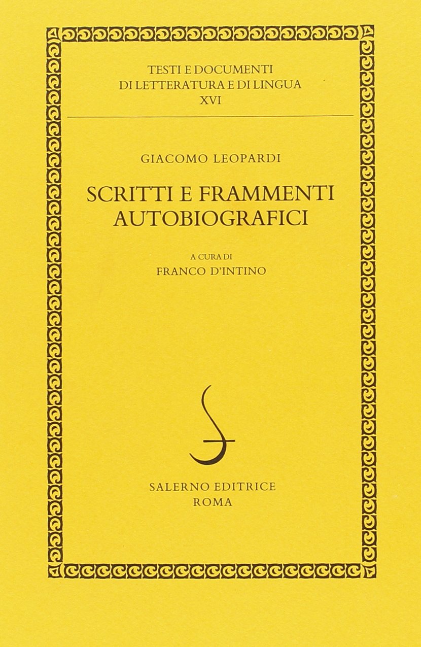 Scritti e frammenti autobiografici book