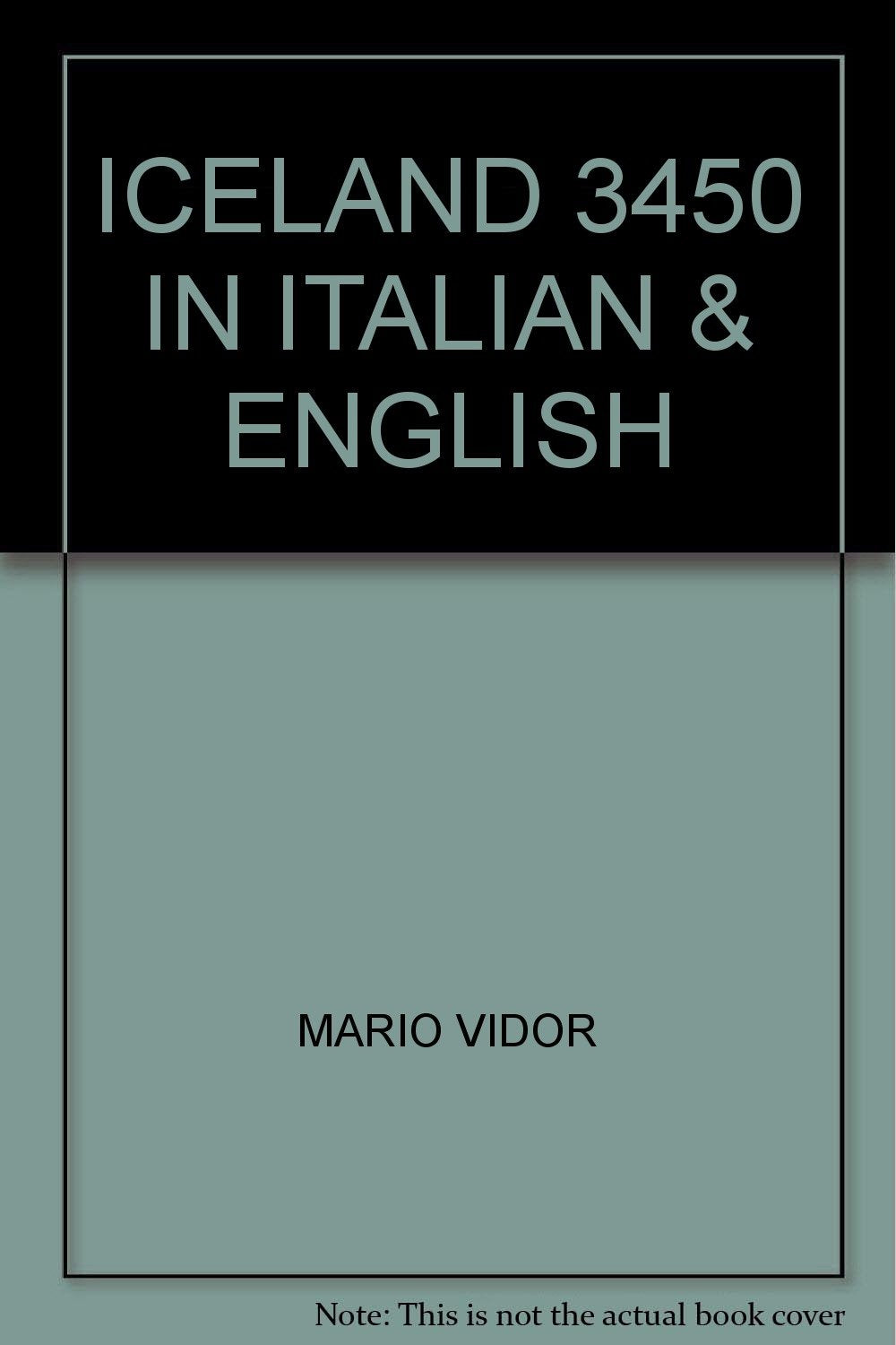 Iceland 3450. Ediz. italiana e inglese book