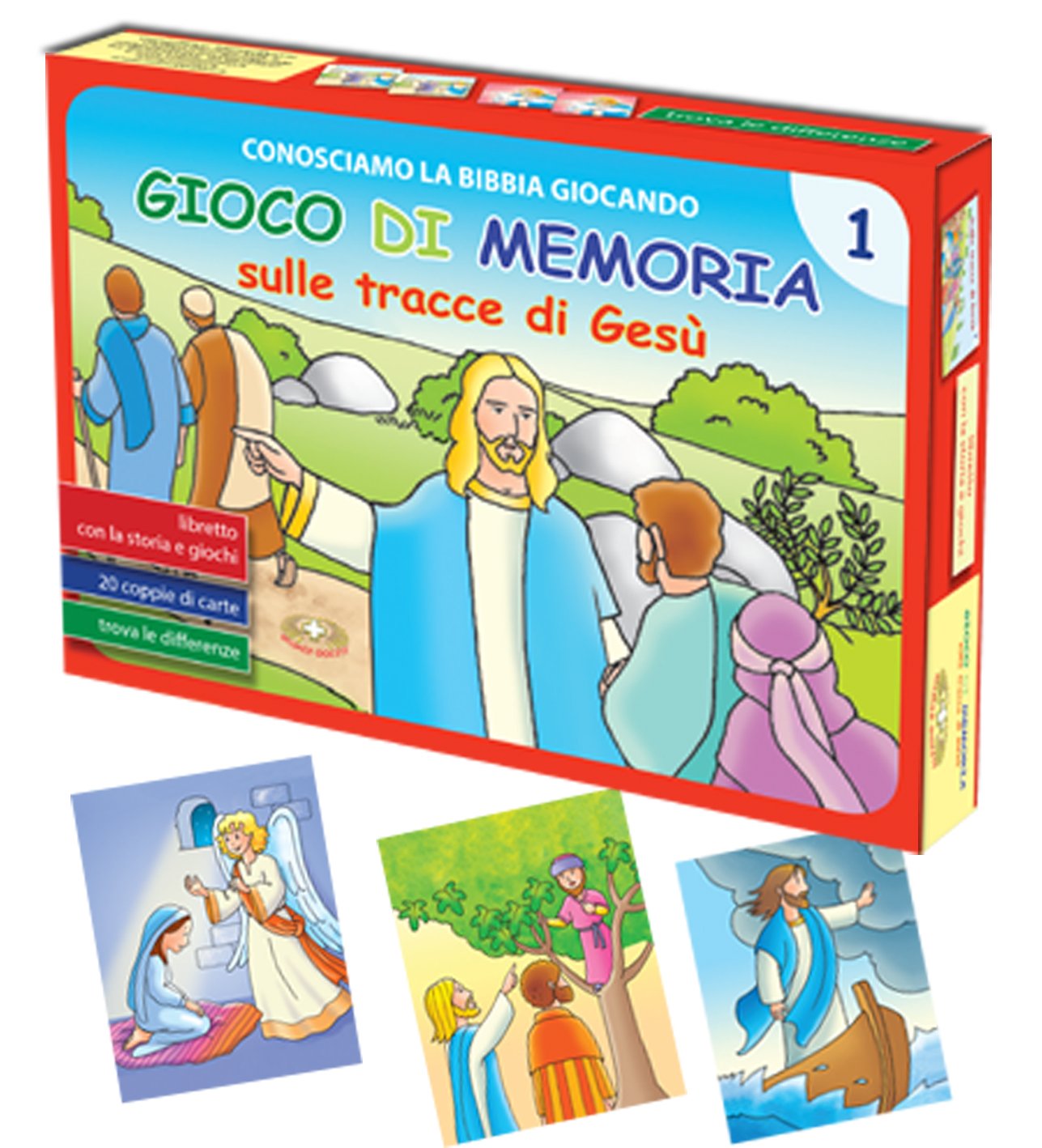 Gioco di memoria sulle tracce di Gesù. Con 40 carte. Ediz. a caratteri grandi (Vol. 1) book