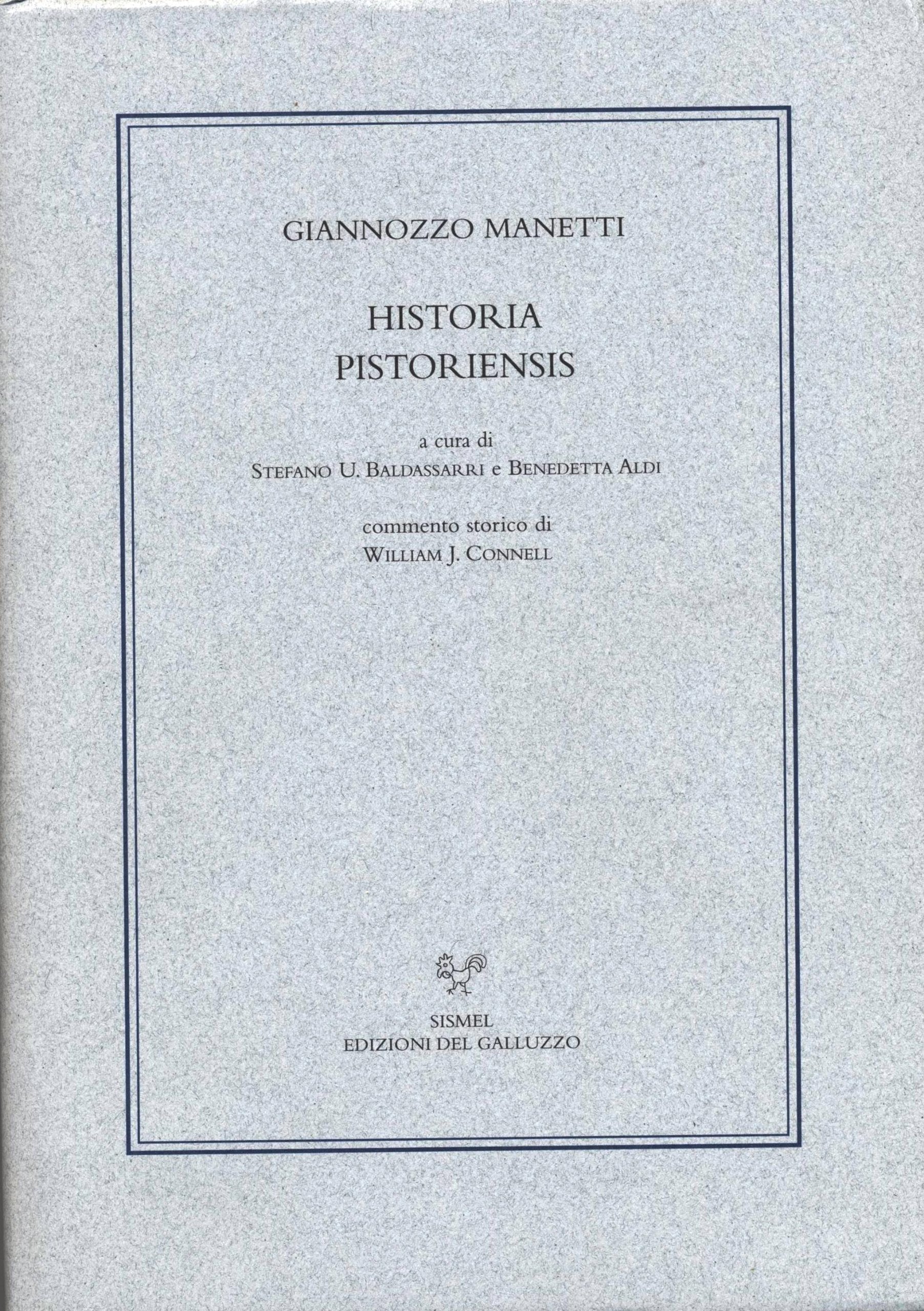 Historia pistoriensis. Ediz. italiana e latina book