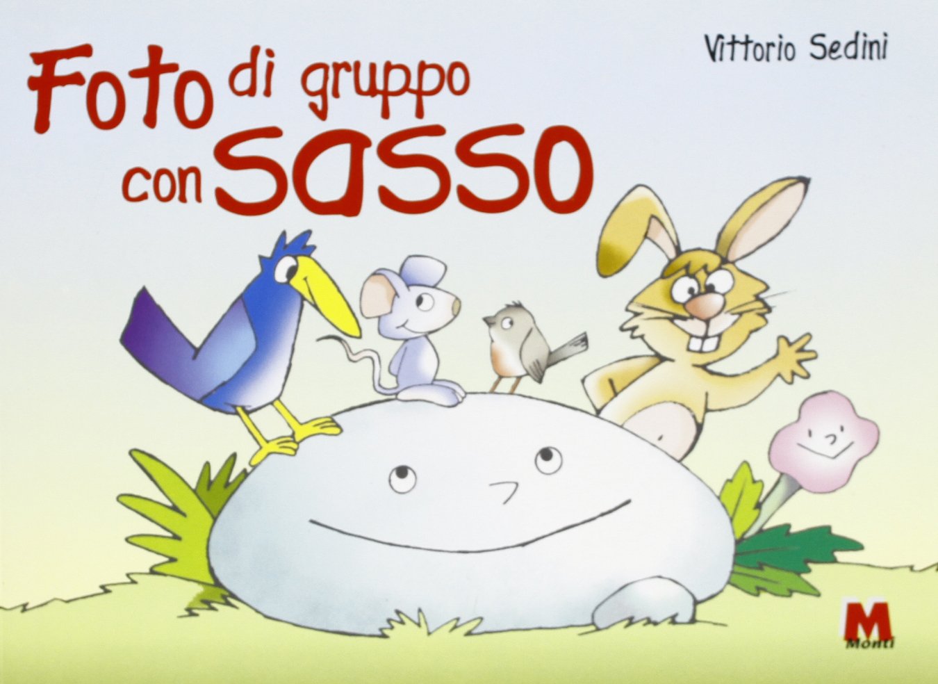Foto di gruppo con sasso book