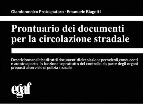 Prontuario dei documenti per la circolazione stradale book