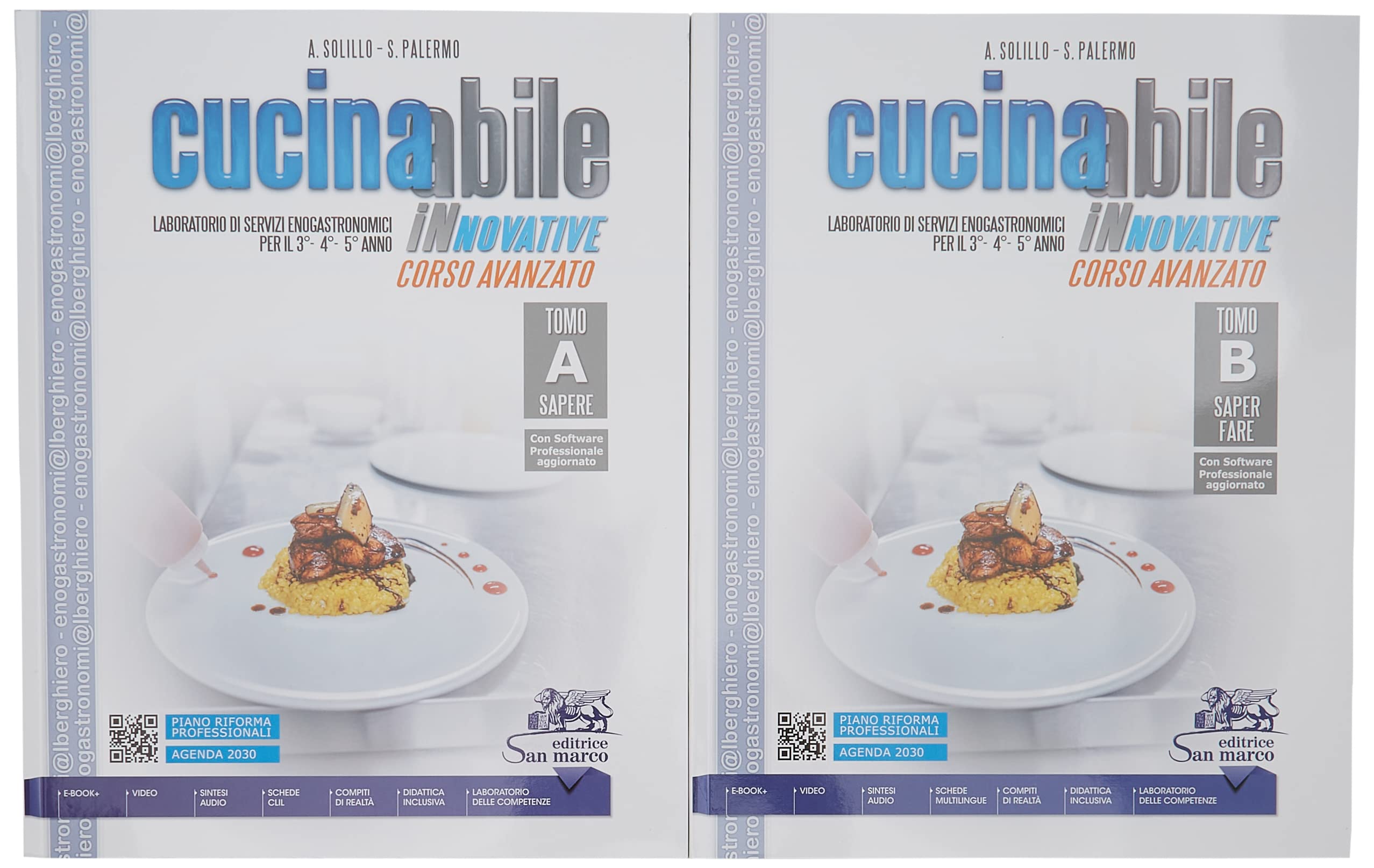 Cucinabile innovative. Corso avanzato. Laboratorio di servizi enogastronomici. Per il 3°, 4° e 5° anno degli Ist. professionali. Con e-book. Con espansione online. Sapere-Saper fare (Vol. A-B) book