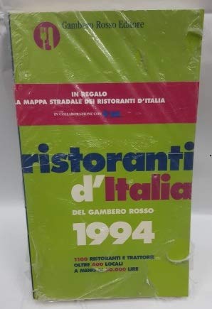 Guida ristoranti d'Italia del Gambero Rosso 1994 book