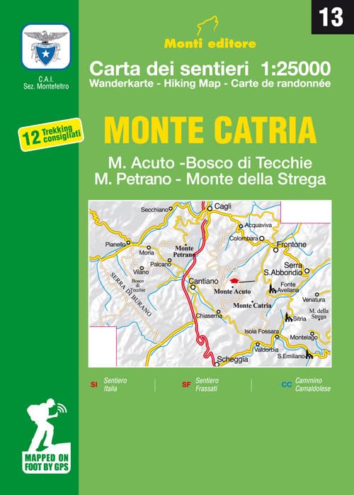 Monte Catria, M. Acuto, Bosco Di Tecchie, M. Petrano, Monte Della Strega. Carte Dei Sentieri 1:25.000 Leisure, Home & Garden