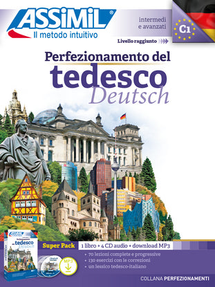 Perfezionamento del tedesco Deutsch : intermedi e avanzati, livello raggiunto C1 : super pack Foreign Languages ​​& Dictionaries