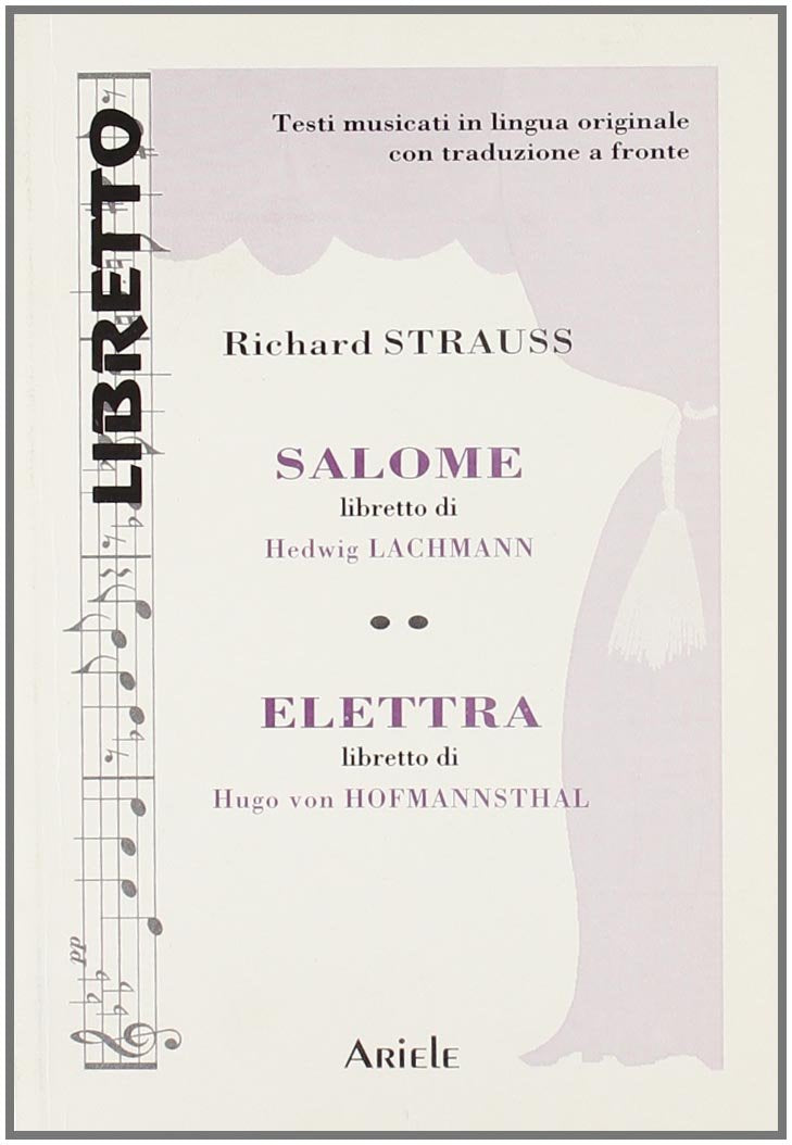 Salomè-Elettra. Ediz. italiana e tedesca (Libretto) Sheet Music