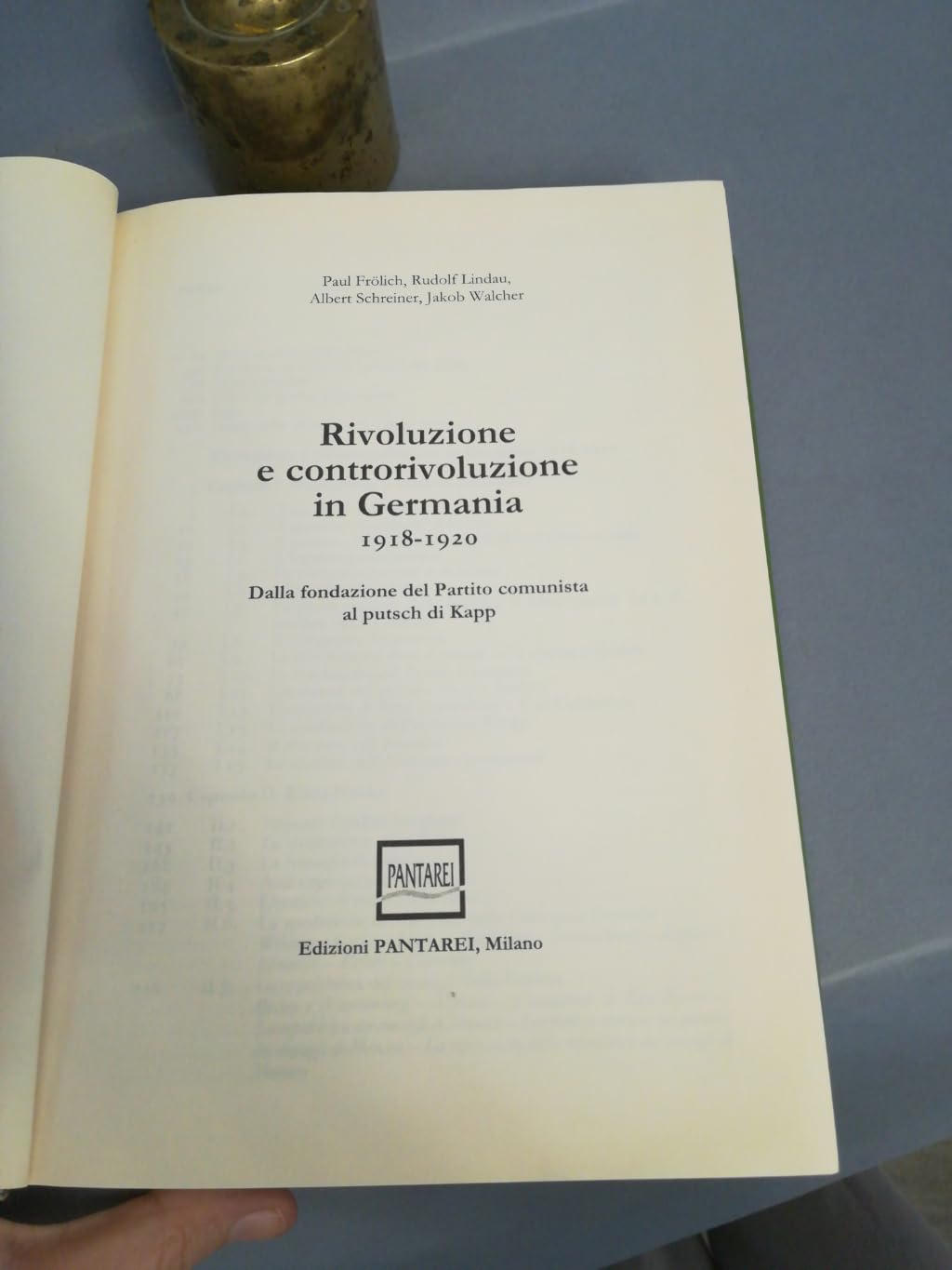 Rivoluzione e controrivoluzione in Germania 1918-1920. Dalla fondazione del Partito Comunista al putsch di Kapp Colonial & World History