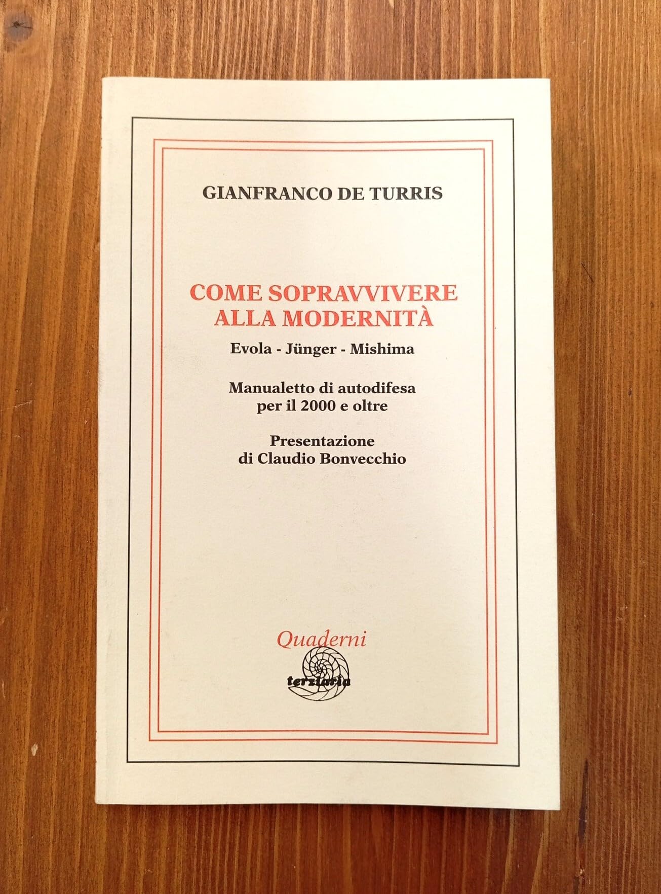 Come sopravvivere alla modernità (Evola, Jünger, Mishima) (Quaderni) Philosophy
