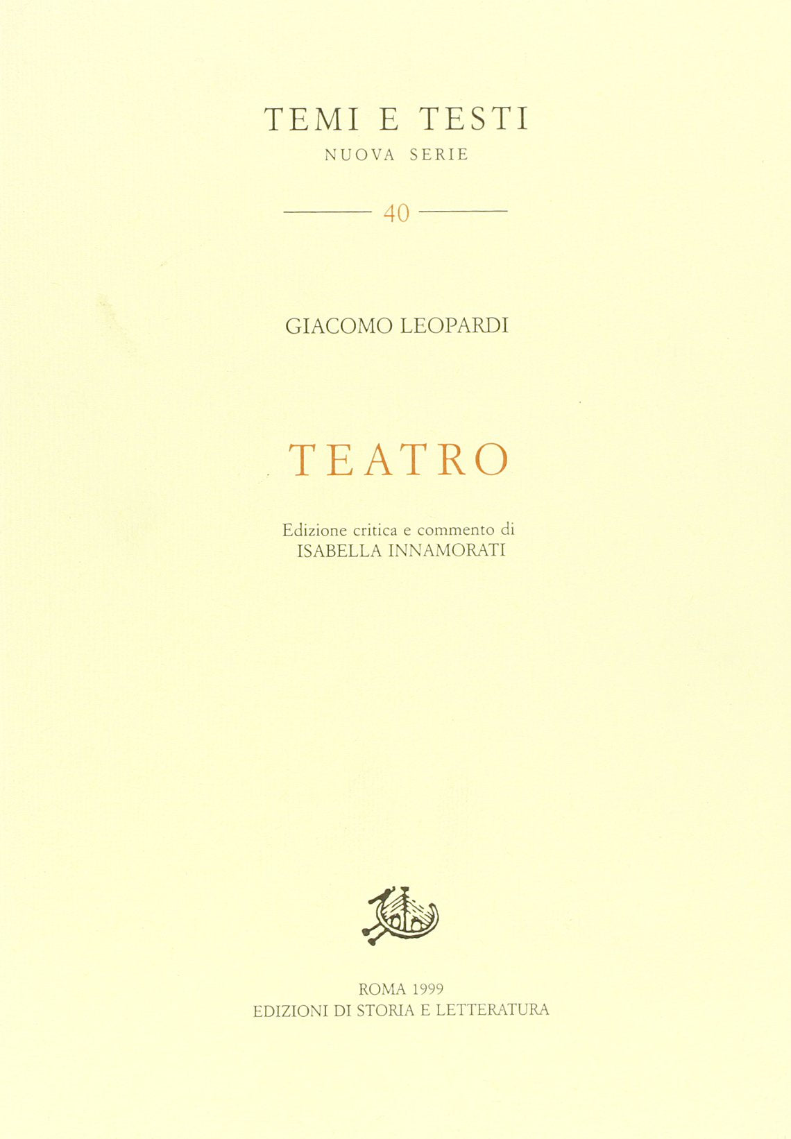 Teatro. Ediz. critica (Temi e testi) Contemporary literature