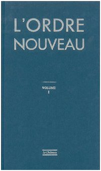 L'Ordre Nouveau (rist. anast.) Books