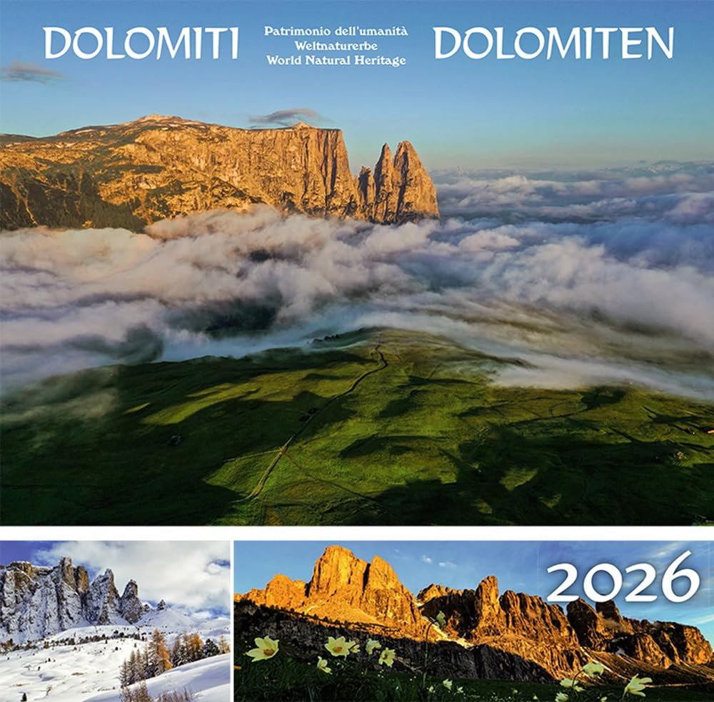 Dolomiti. Calendario-Dolomiten. Kalender 2026 Geology & Geography