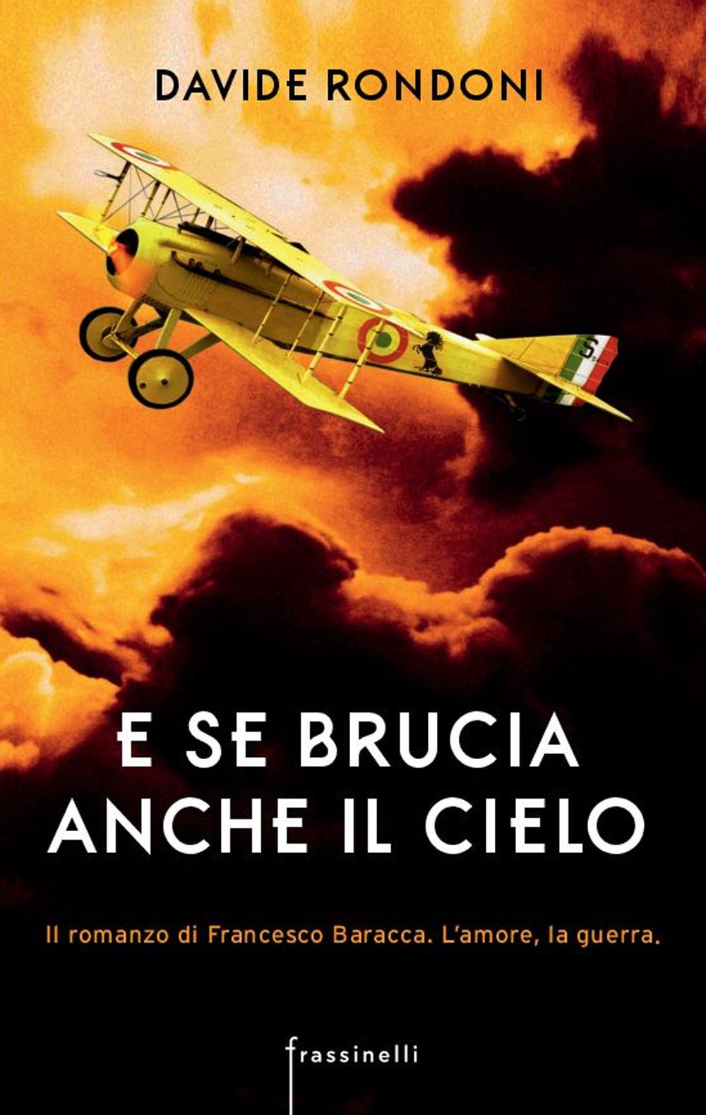 E se brucia anche il cielo. Il romanzo di Francesco Baracca. L'amore la guerra book