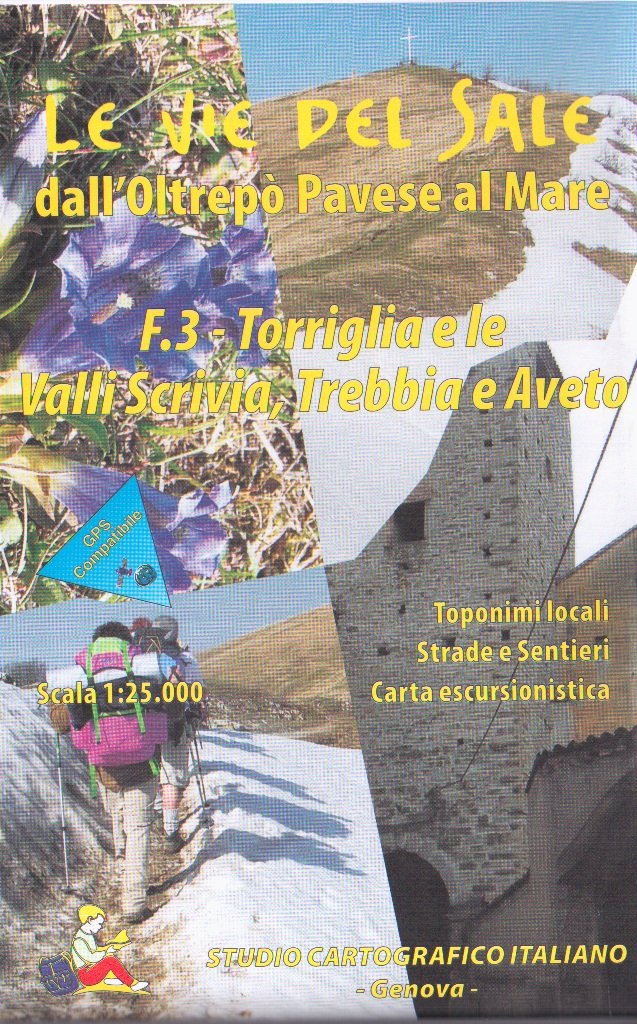 Ligurien-Piemont Wanderkarte Sonderblatt Le Vie del Sale f.3 - Torriglia e le Valli Scrivia, Trebbia e Aveto, Italien topographische Landkarte 1:25.000 (Landkarte) Leisure, Home & Garden