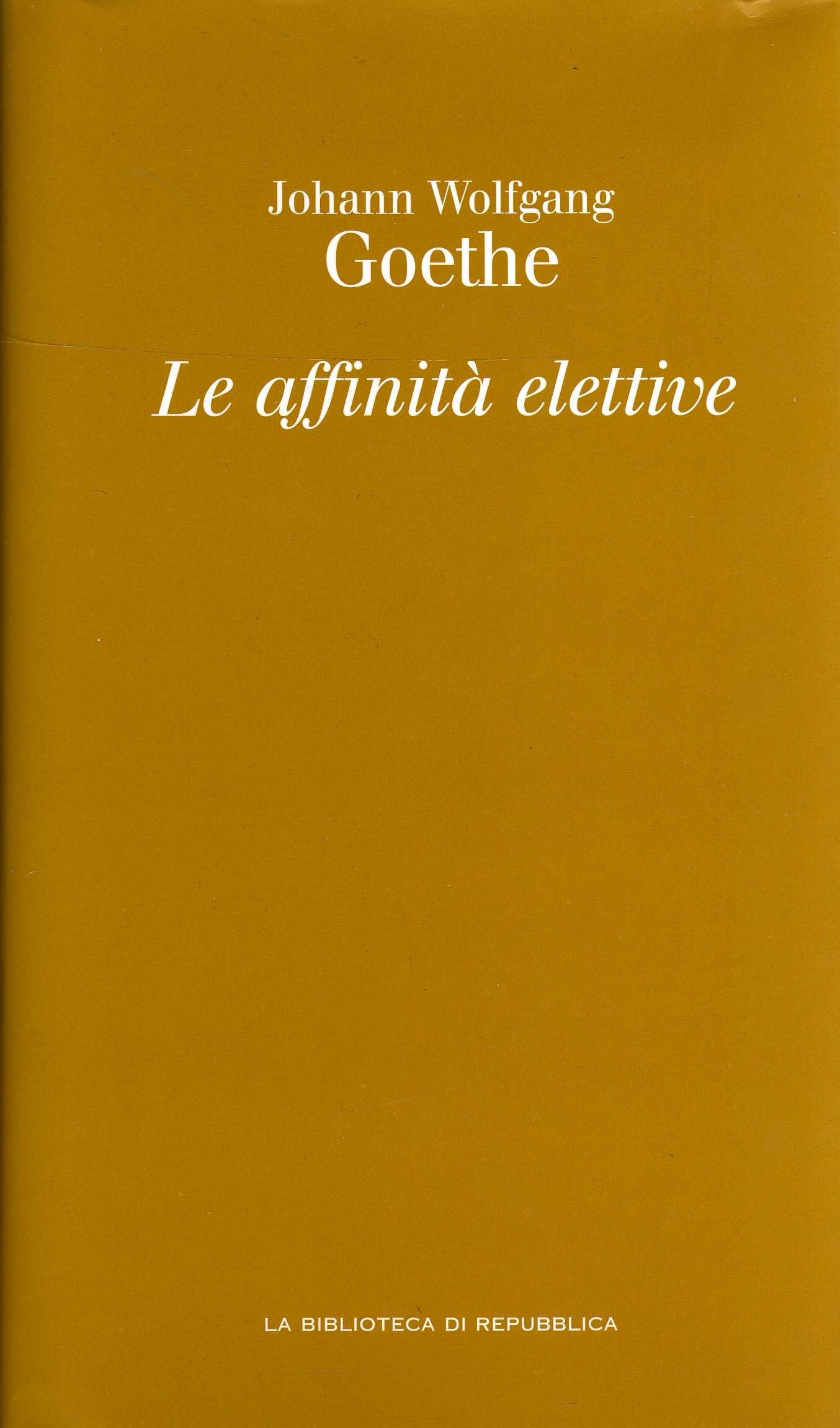 Le affinità elettive book
