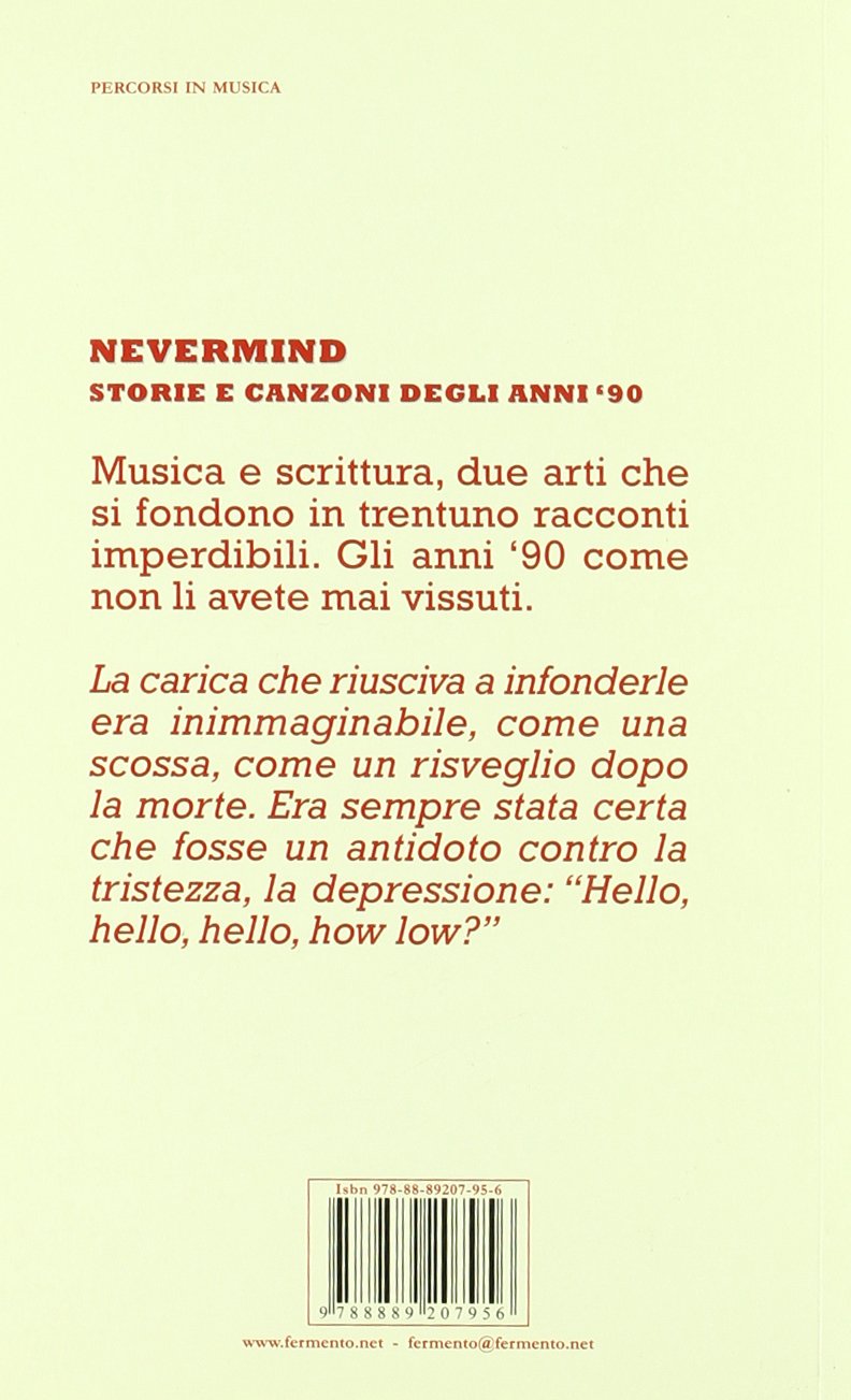 Product Image: Nevermind. Storie e canzoni degli anni '90