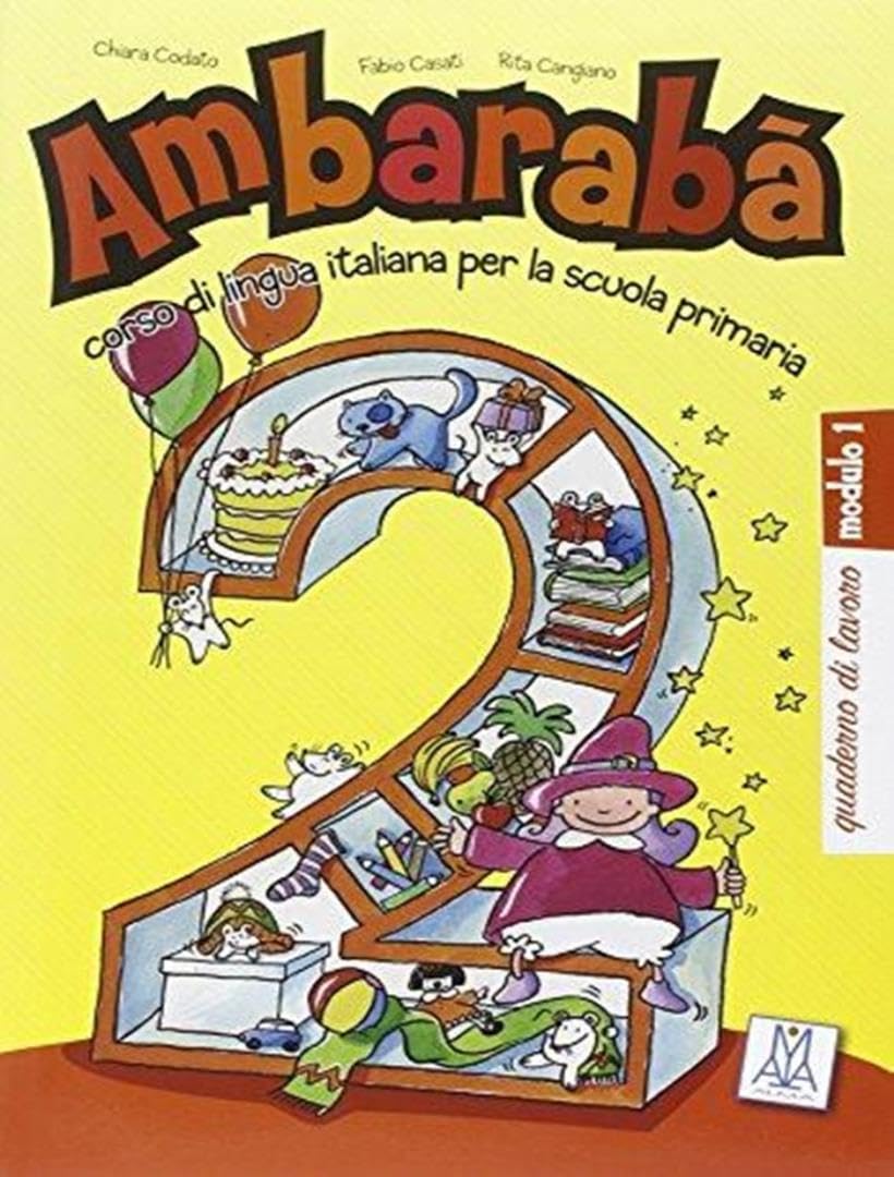 Ambaraba 2 - Pack - Quaderno di lavoro (3 libro): Quaderno di lavoro 2 (Italiano per bambini) Foreign Languages ​​& Dictionaries