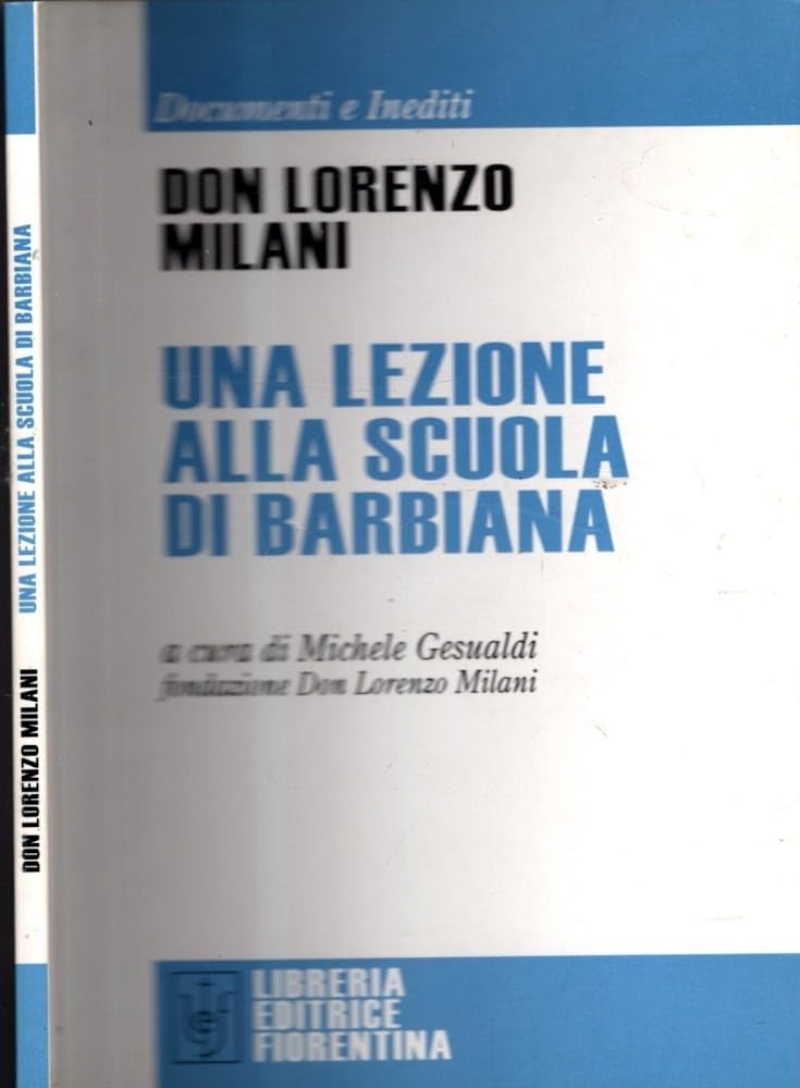 Una lezione alla scuola di Barbiana book