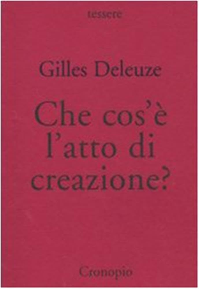 Che cos'è l'atto di creazione? book